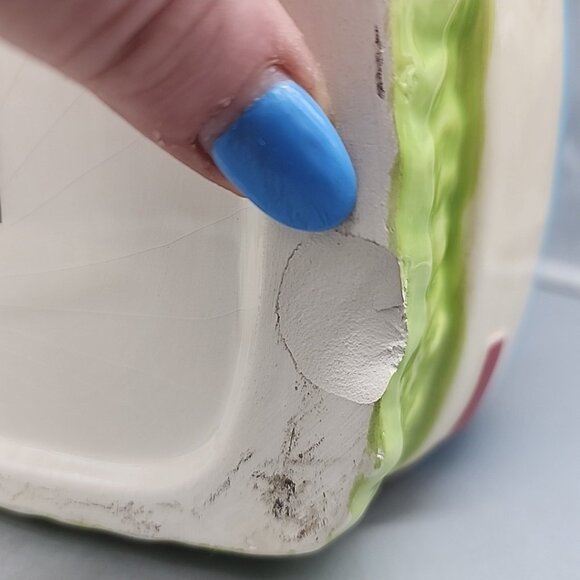 Kellie Montana Cookie Jar Camper Trailer Retro Design White Blue White - Picture 7 of 9